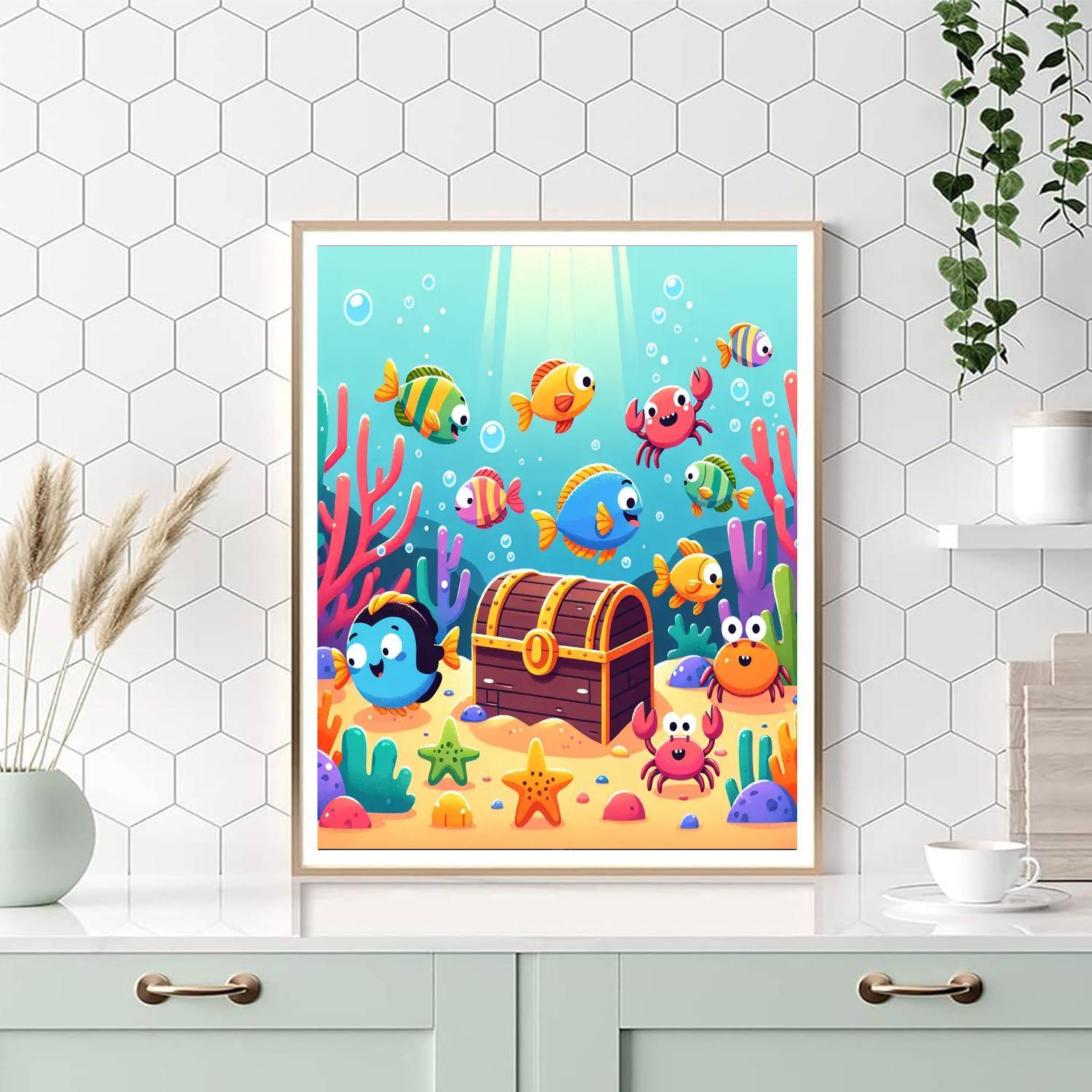 Undersea Treasure Painting By Numbers Kit