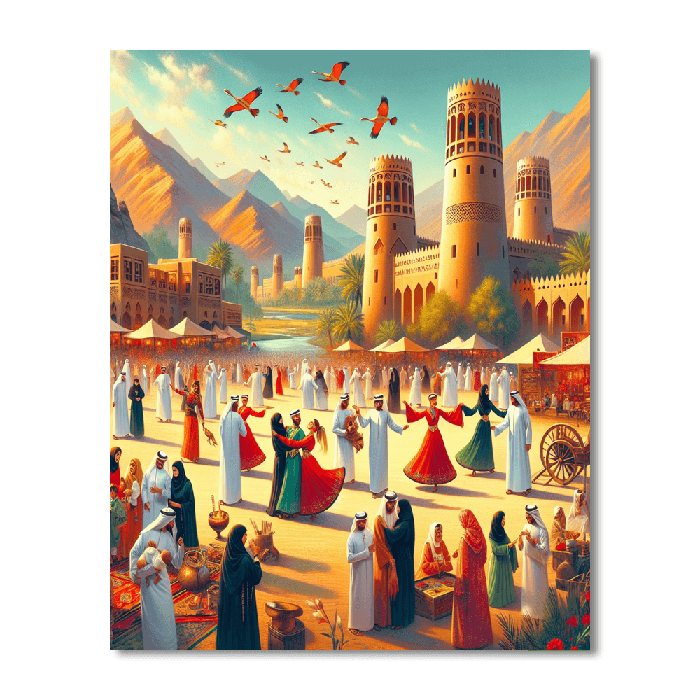 Al Ain Cultural Festival - Uae Number Painting