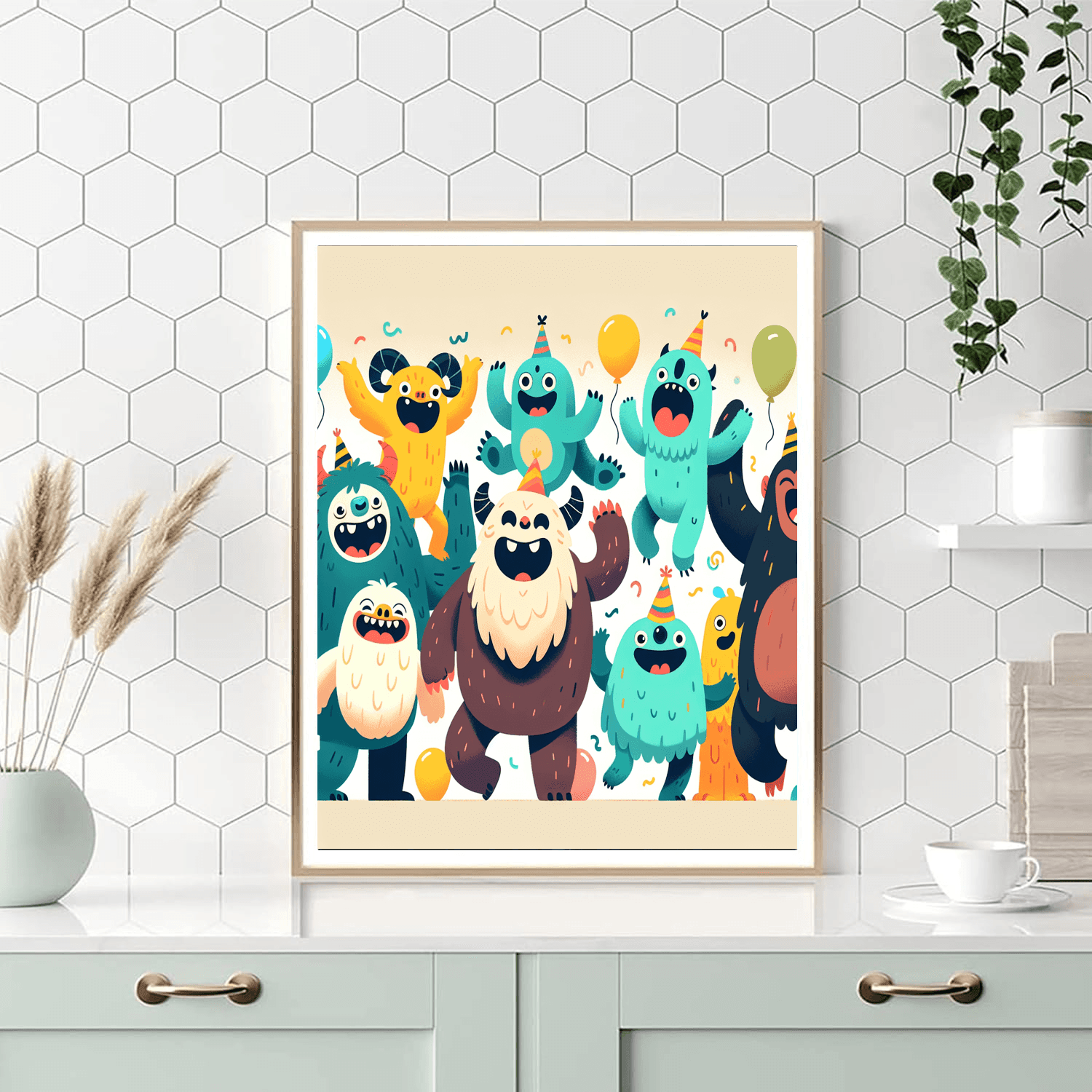 Giggling Monster Mash Number Painting