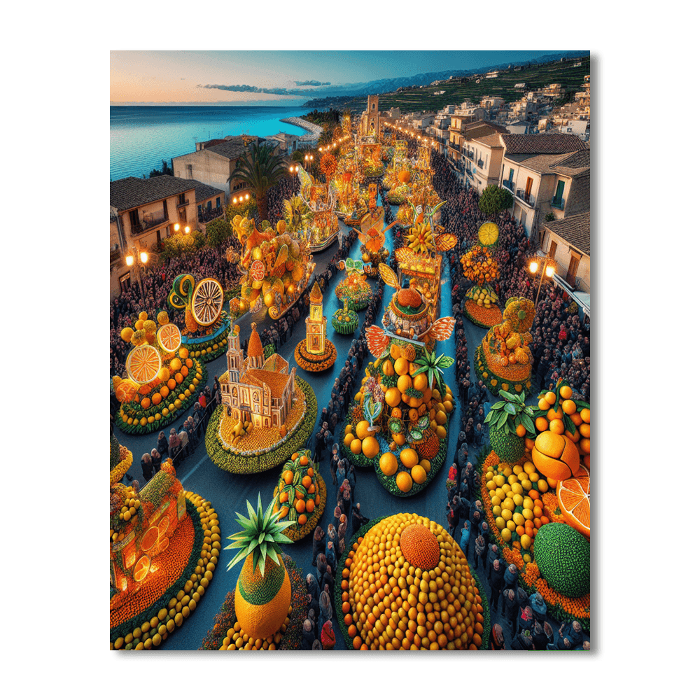 Menton Lemon Festival - Menton, France Number Painting