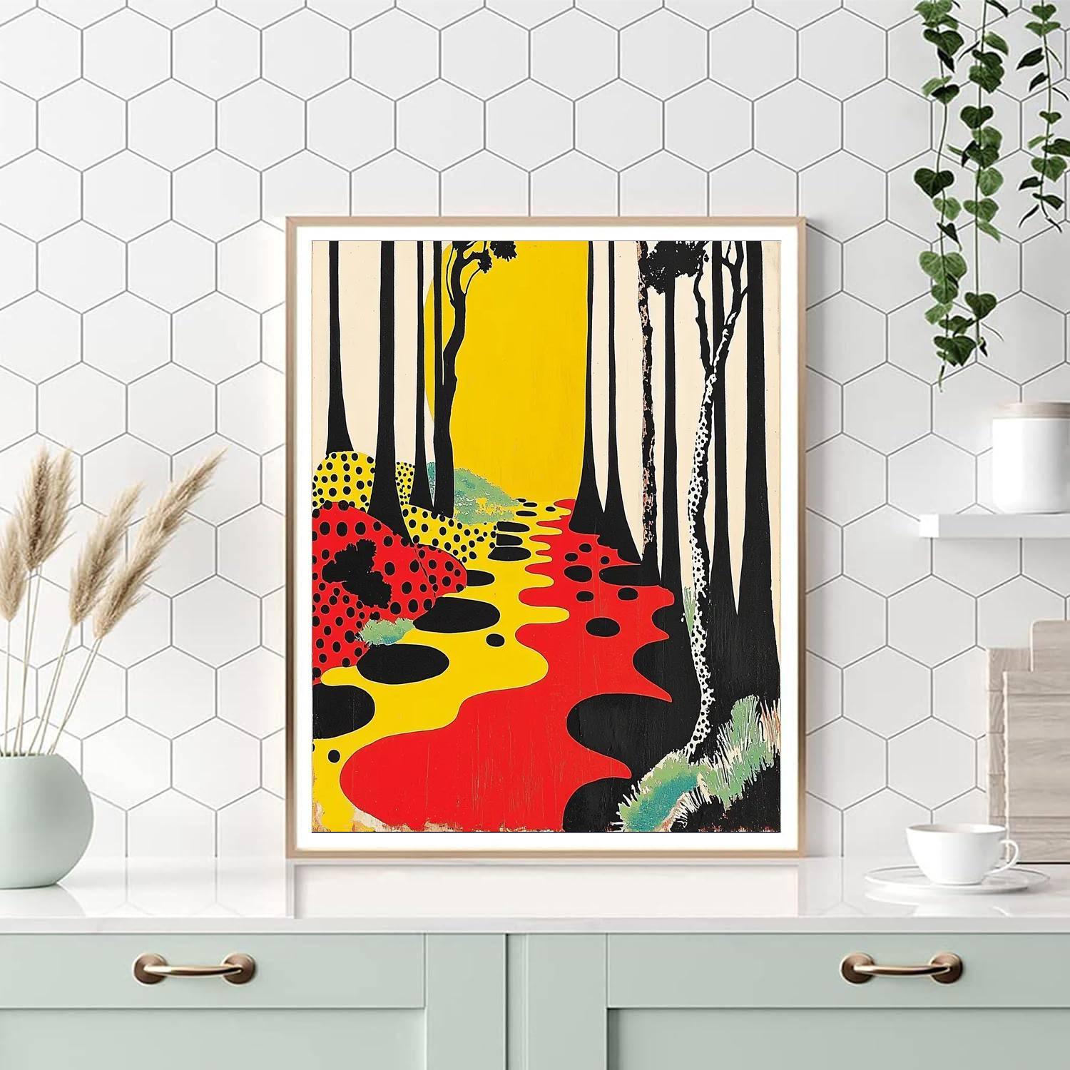 Yayoi Kusama Inspired Polka Paradise  Paint By Number