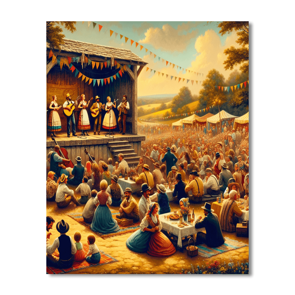 Folk Festival Paint By Color