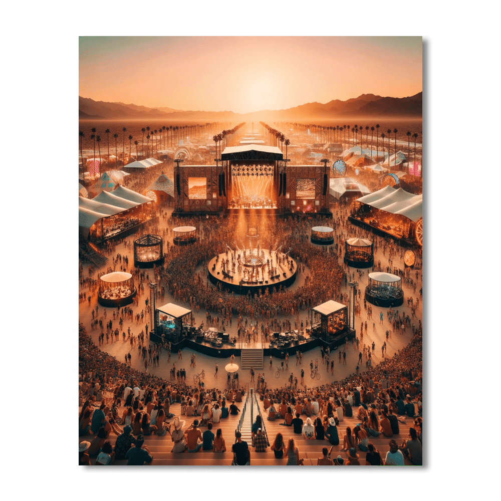 Coachella Valley Music And Arts Festival - Indio, Usa Painting By Numbers Kit