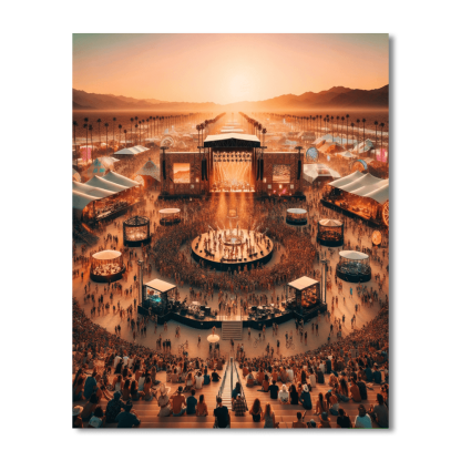 Coachella Valley Music And Arts Festival - Indio, Usa Painting By Numbers Kit