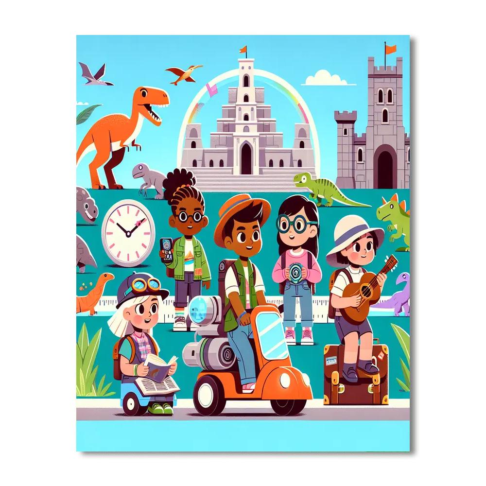 Time Traveler's Trail Numbered Painting Kits