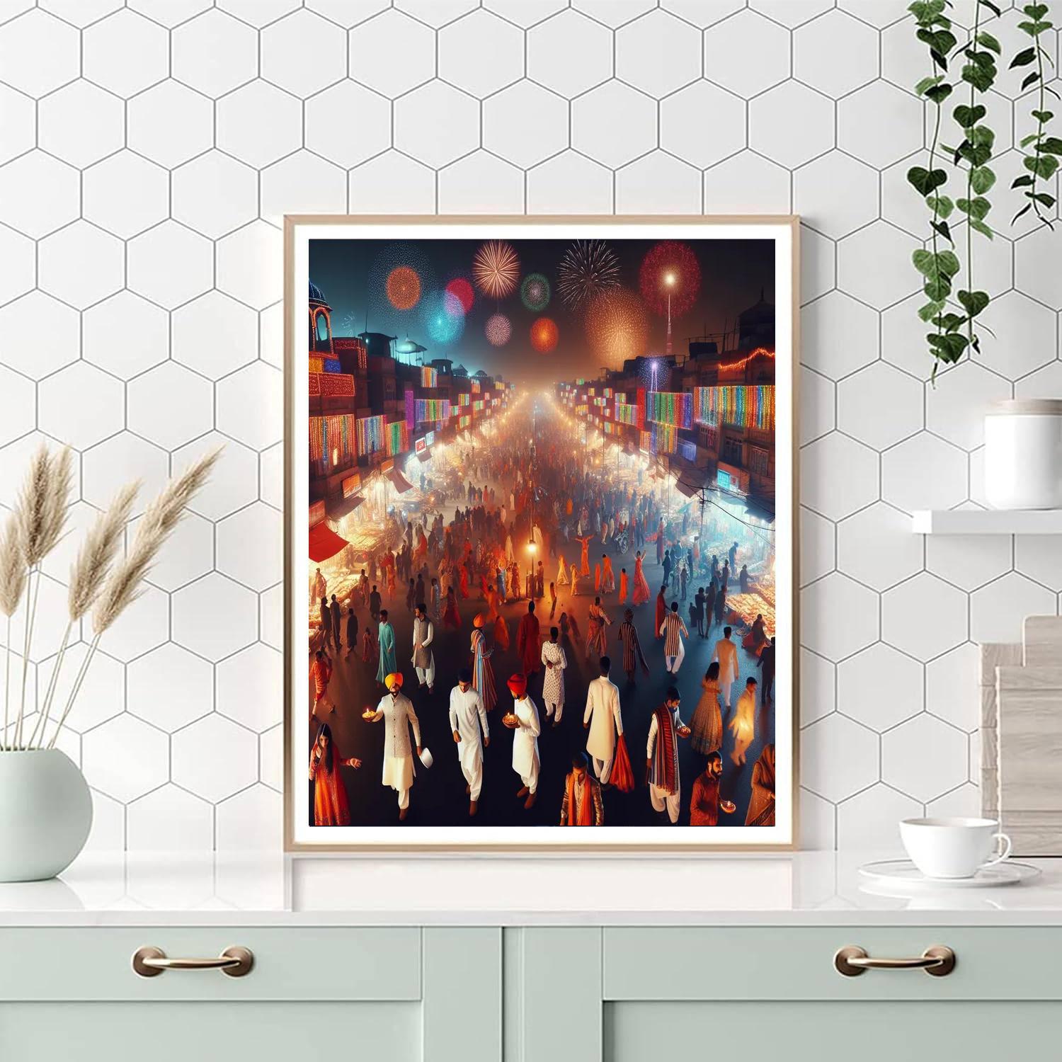 Diwali Festival - Delhi Painting Number Kit