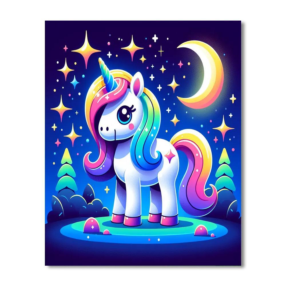 Cosmic Unicorn Painting By Numbers Kit