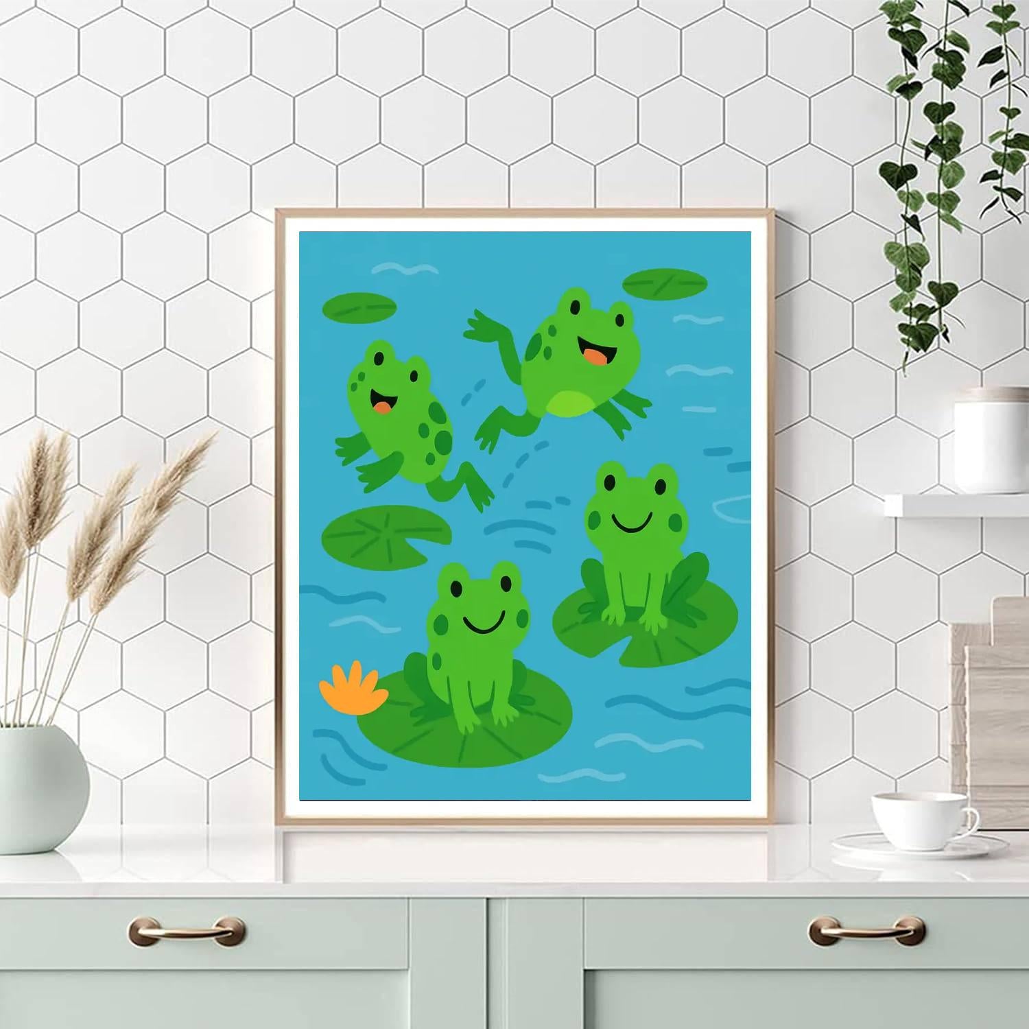 Hopping Frog Follies DIY Paint By Numbers