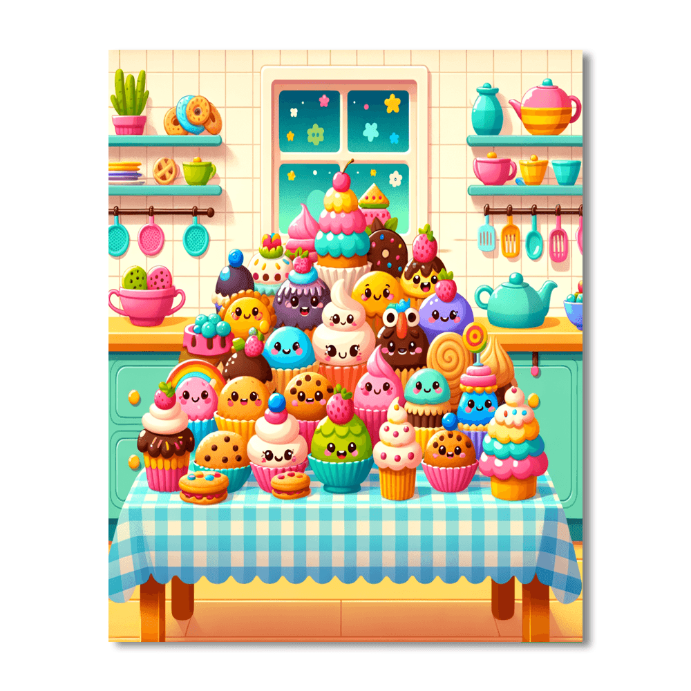 Sweet Tooth Dessert DIY Paint By Numbers