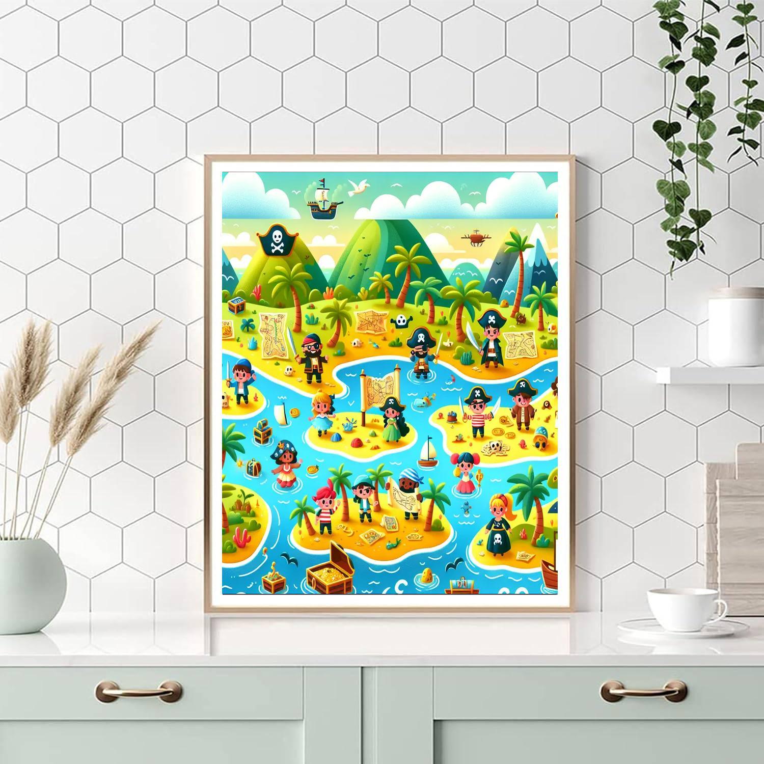 Treasure Hunting Adventure Paint By Number