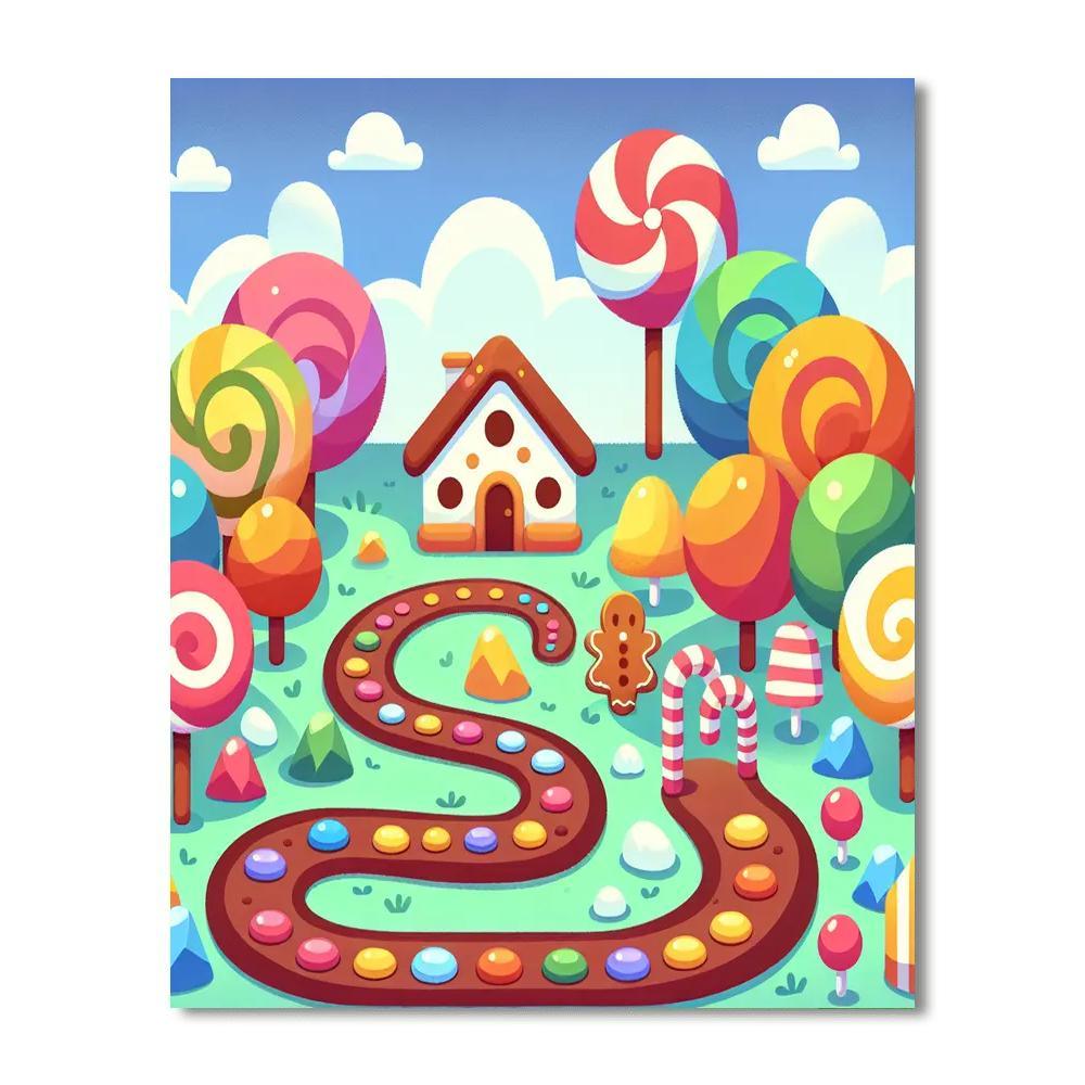 Journey To Candyland Paint By Number