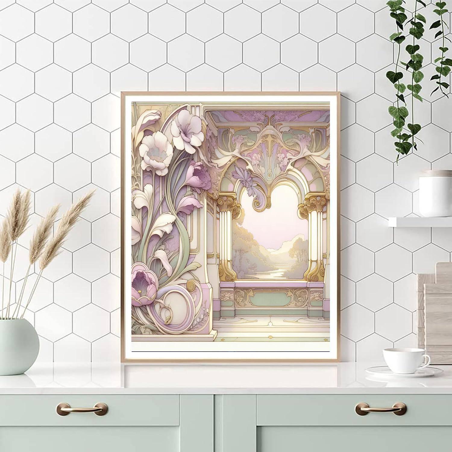 Elegant Art Nouveau Paint By Numbers