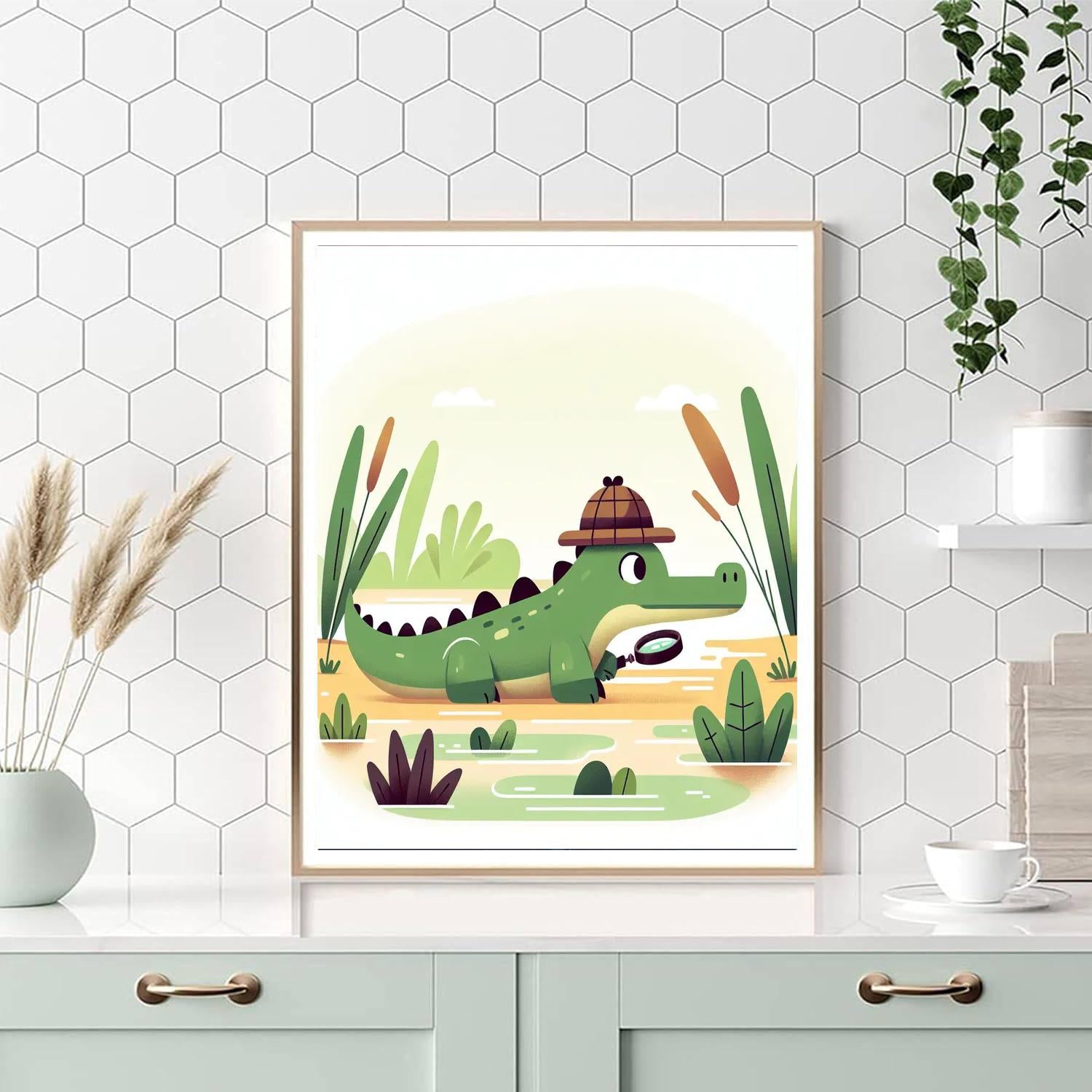 Clever Crocodile's Quest Painting Number Kit