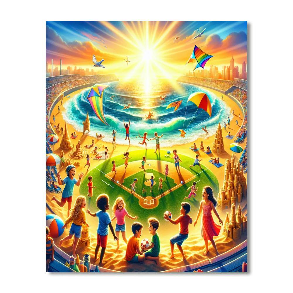 Vibrant Summer Adventures Painting By Numbers Kit