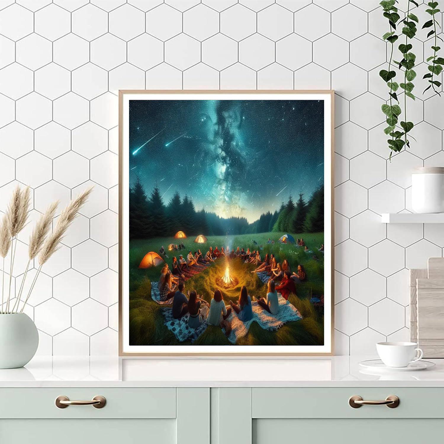 Perseid Meteor Shower - United States Paint By Numbers Kits