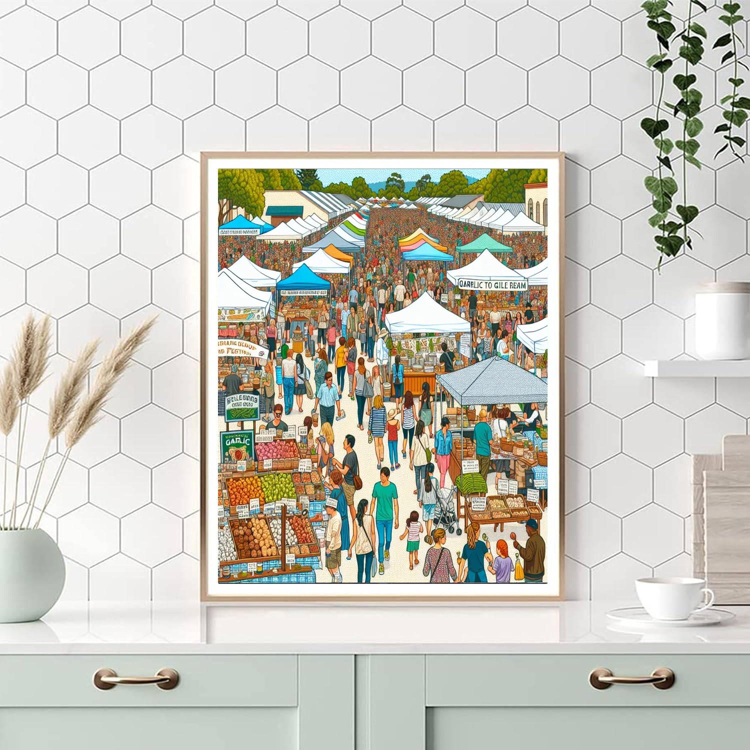 Garlic Festival - United States Paint By Numbers Kits