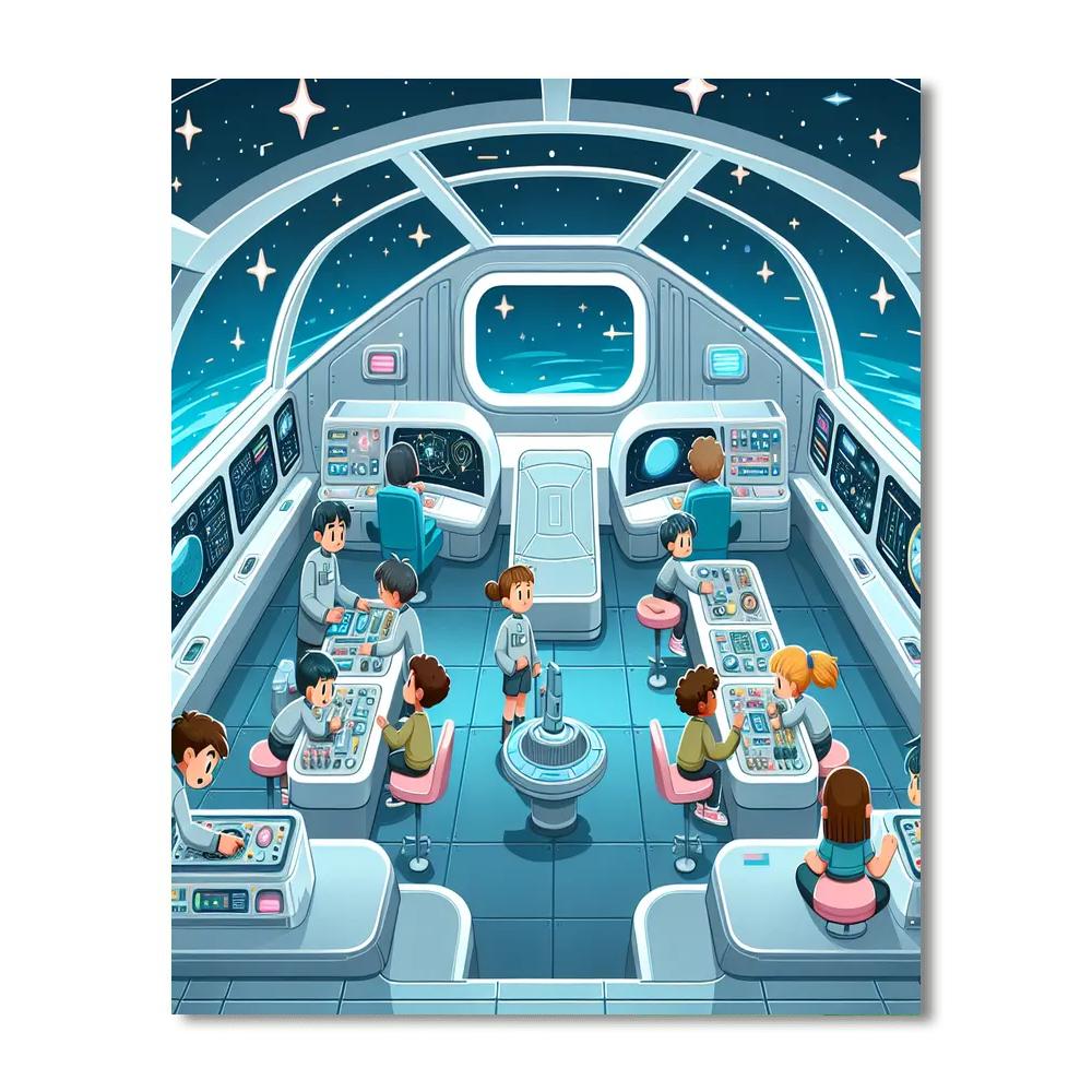 Starship Discovery Camp Paint By Number