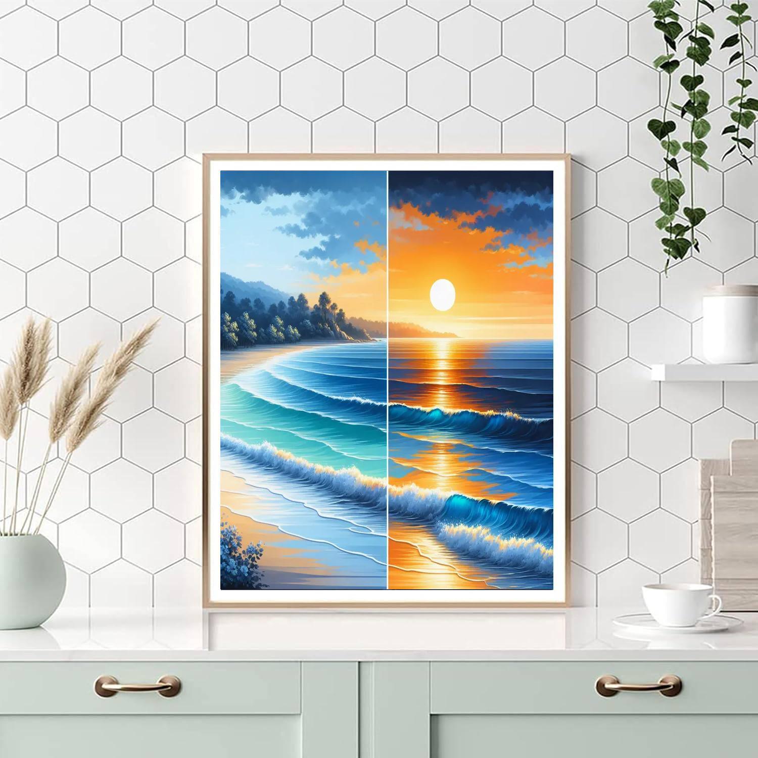 Evening Coastal Glow Paint By Numbers