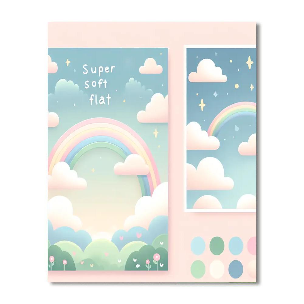 Dreamy Cloudscape Fantasy Numbered Painting Kits