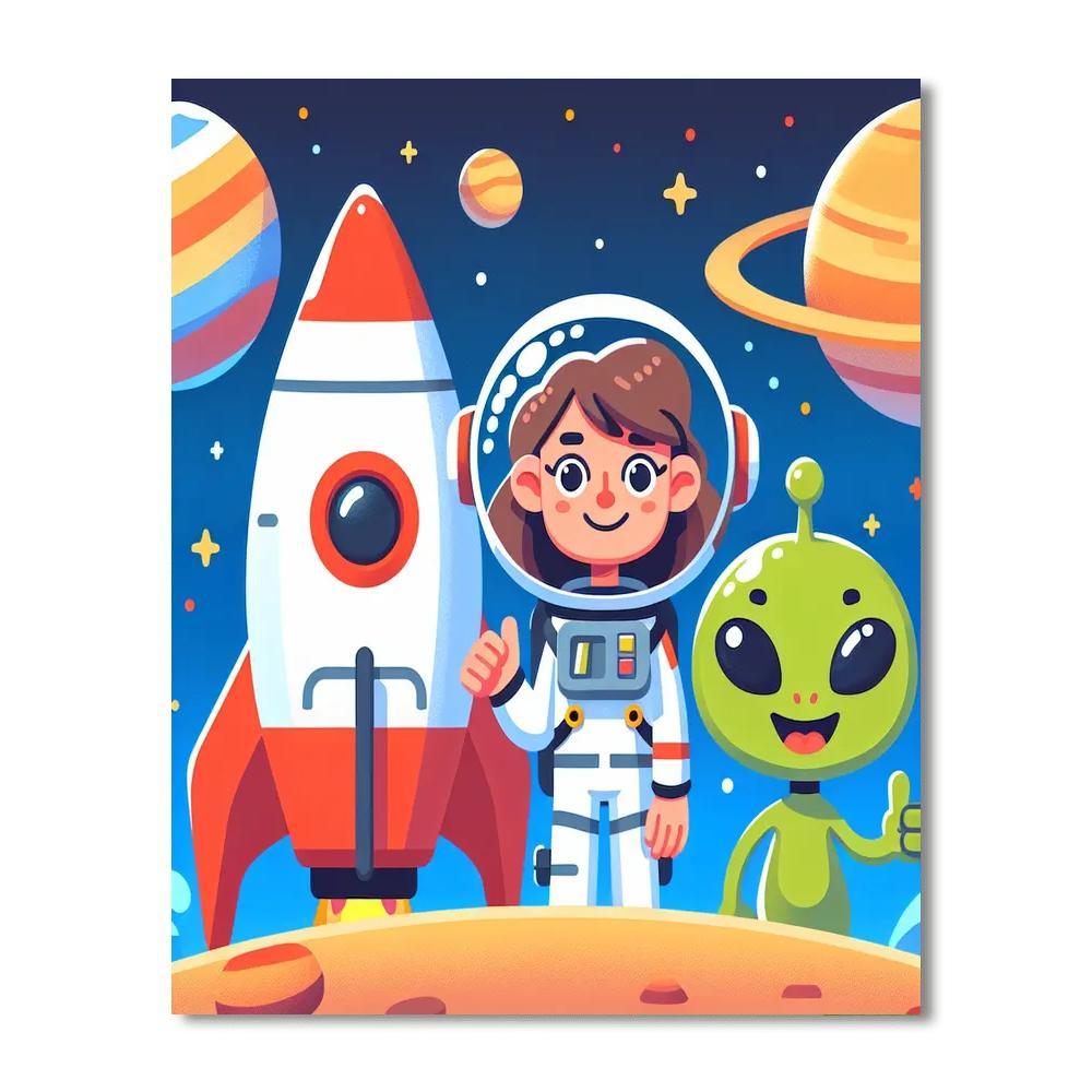 Galactic Odyssey Adventure Paint By Numbers Kits