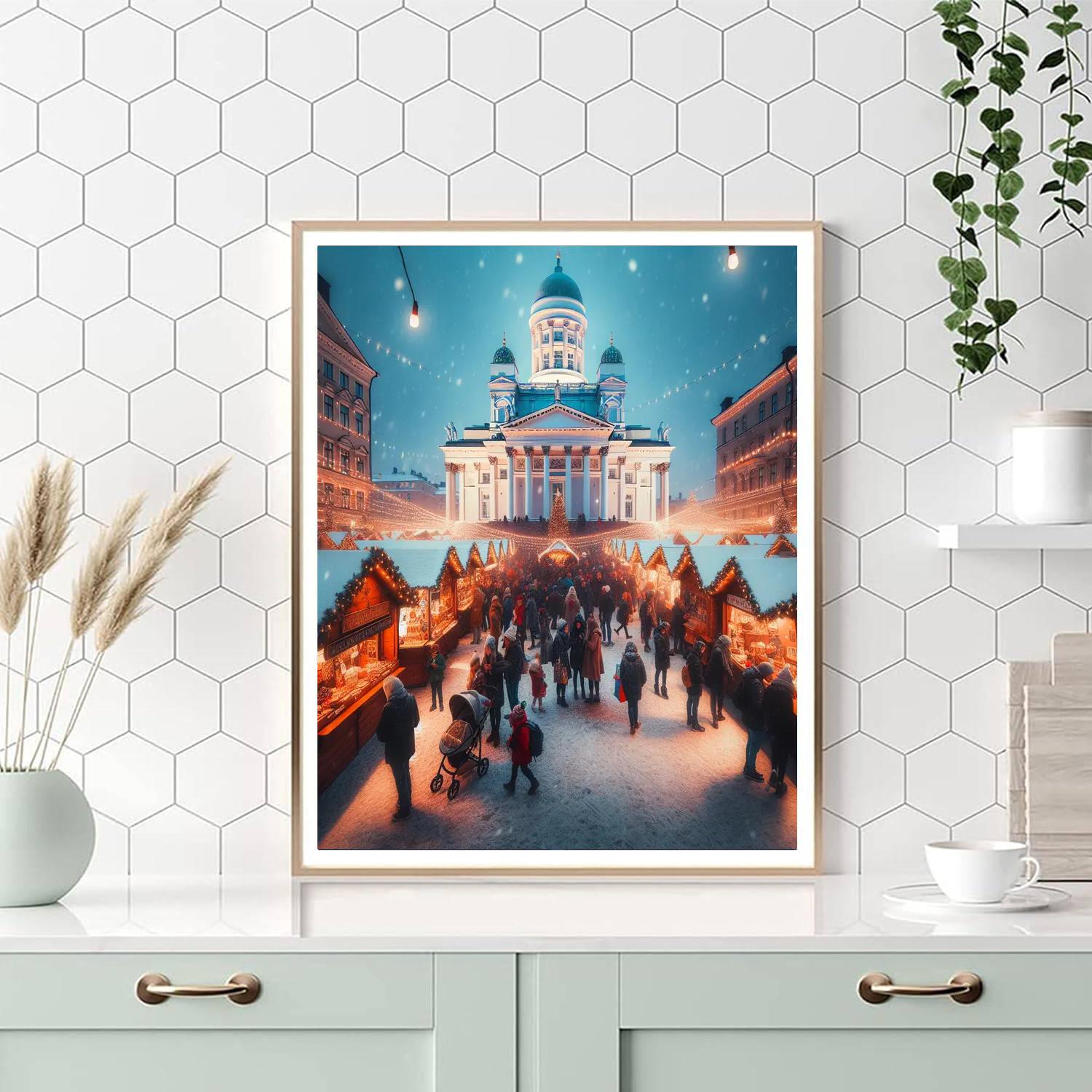 Helsinki Christmas Market - Helsinki Number Painting