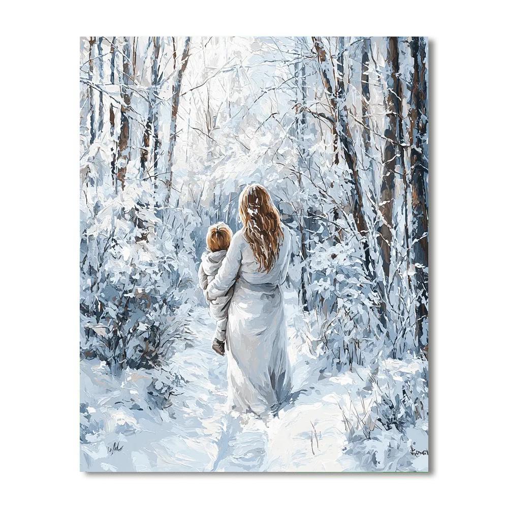 Winter’s Silent Love Paint By Numbers Kits