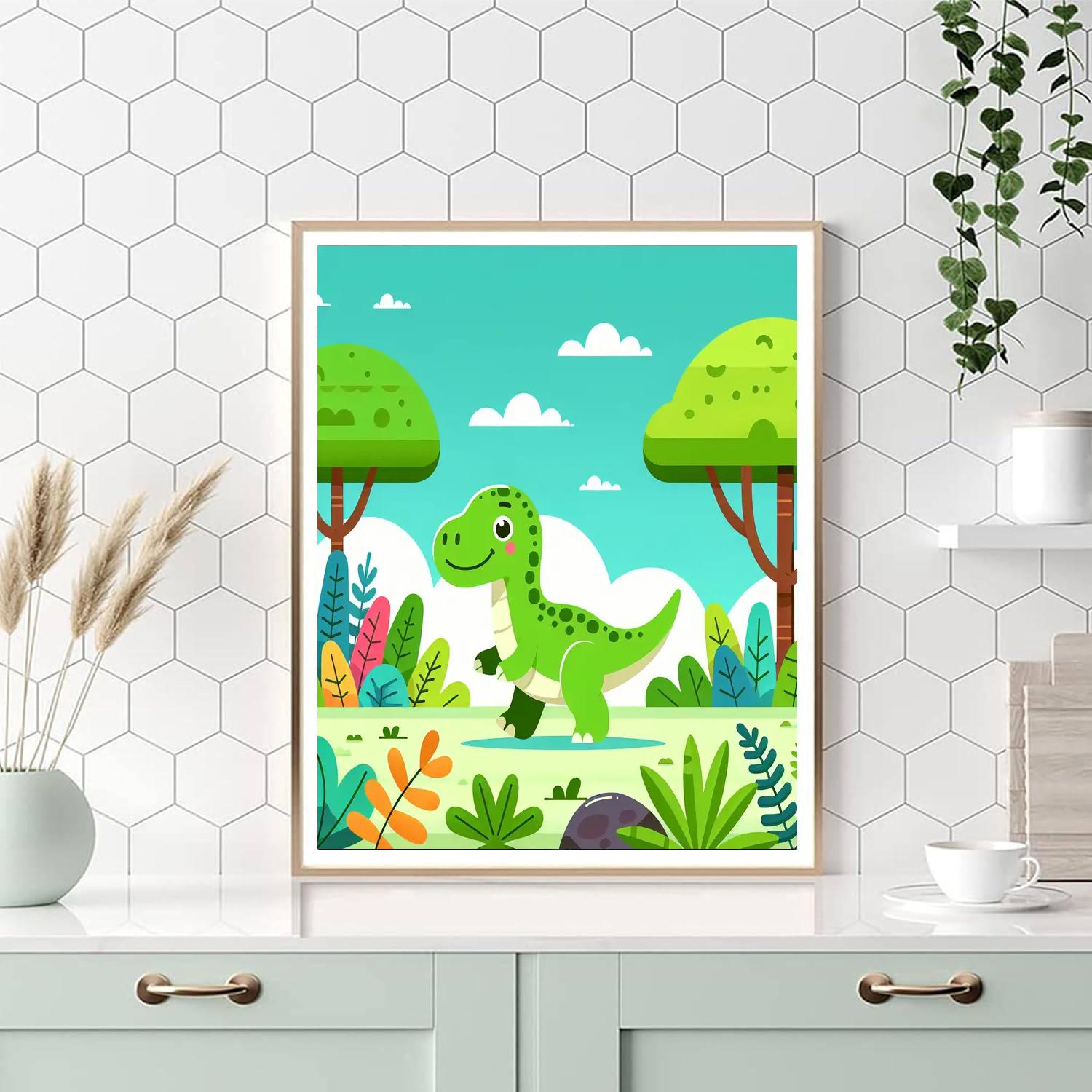 Fantastic Dinosaur Numbered Painting Kits