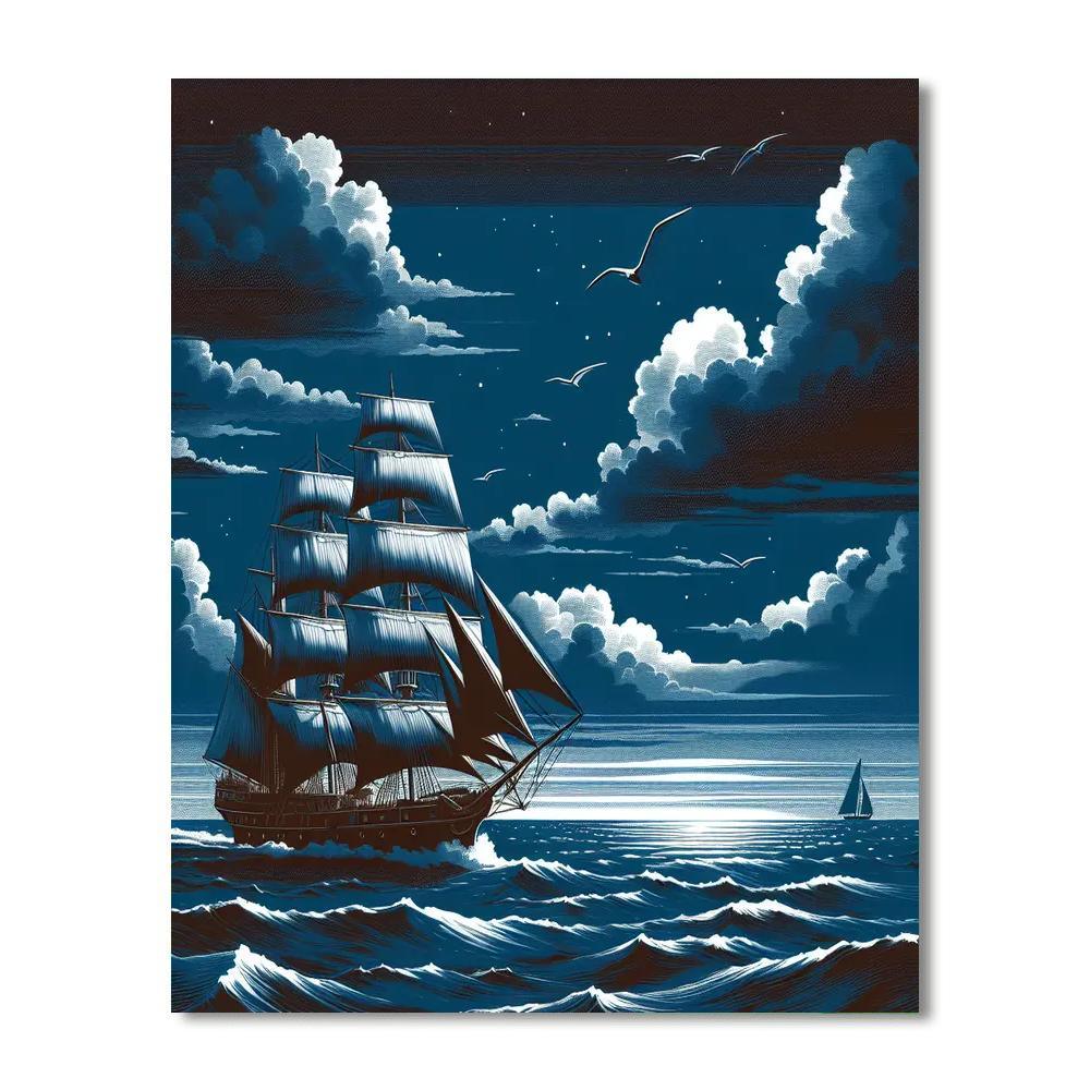 Timeless Seafarer's Journey Painting By Numbers Kit