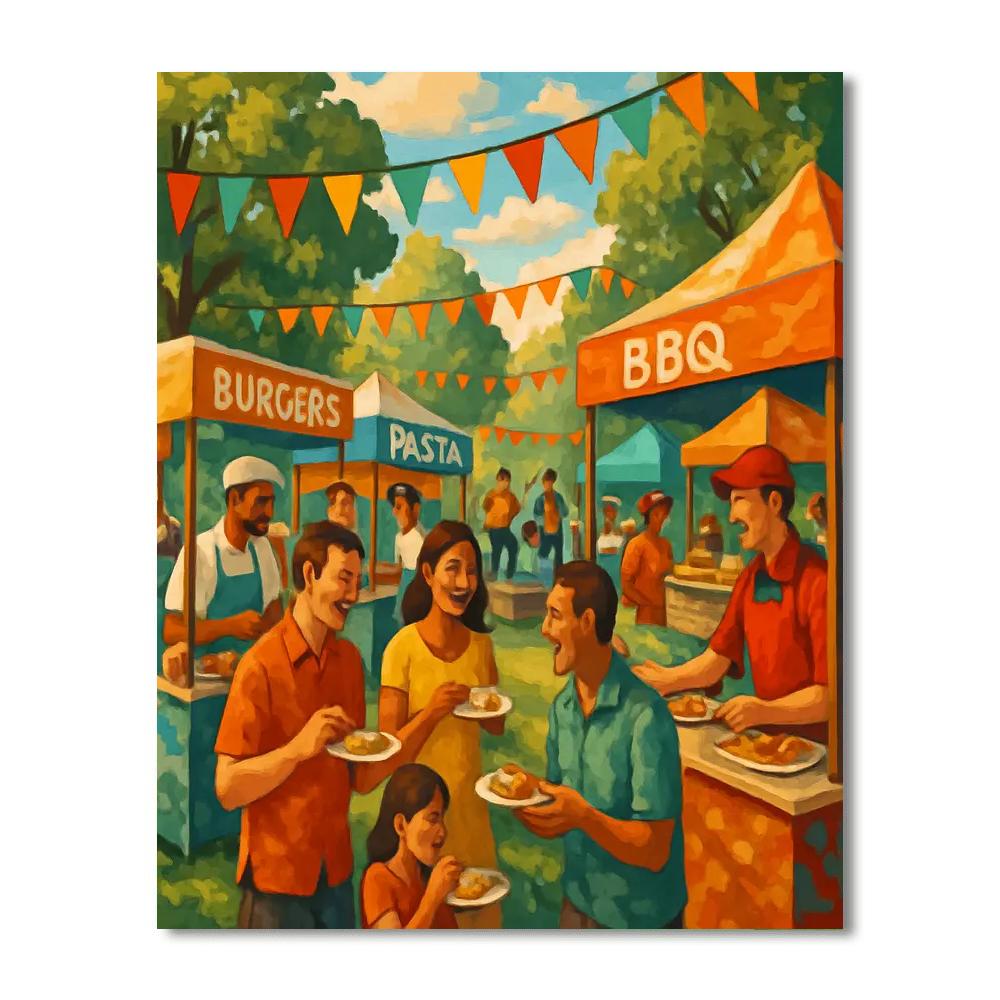 The Taste Of Chicago - Chicago Painting By Numbers Kit