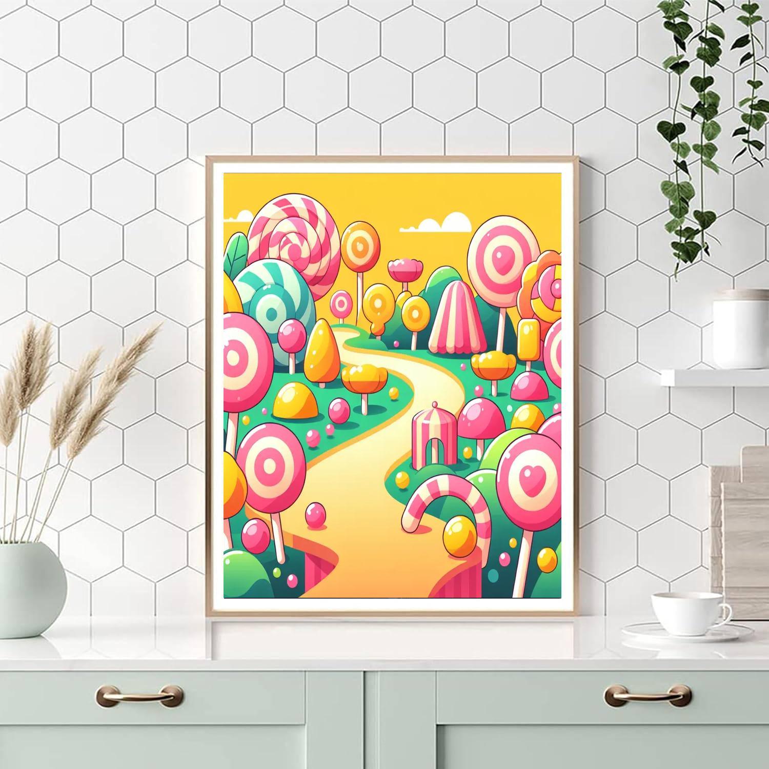 Candyland Dreamscape Paint By Color