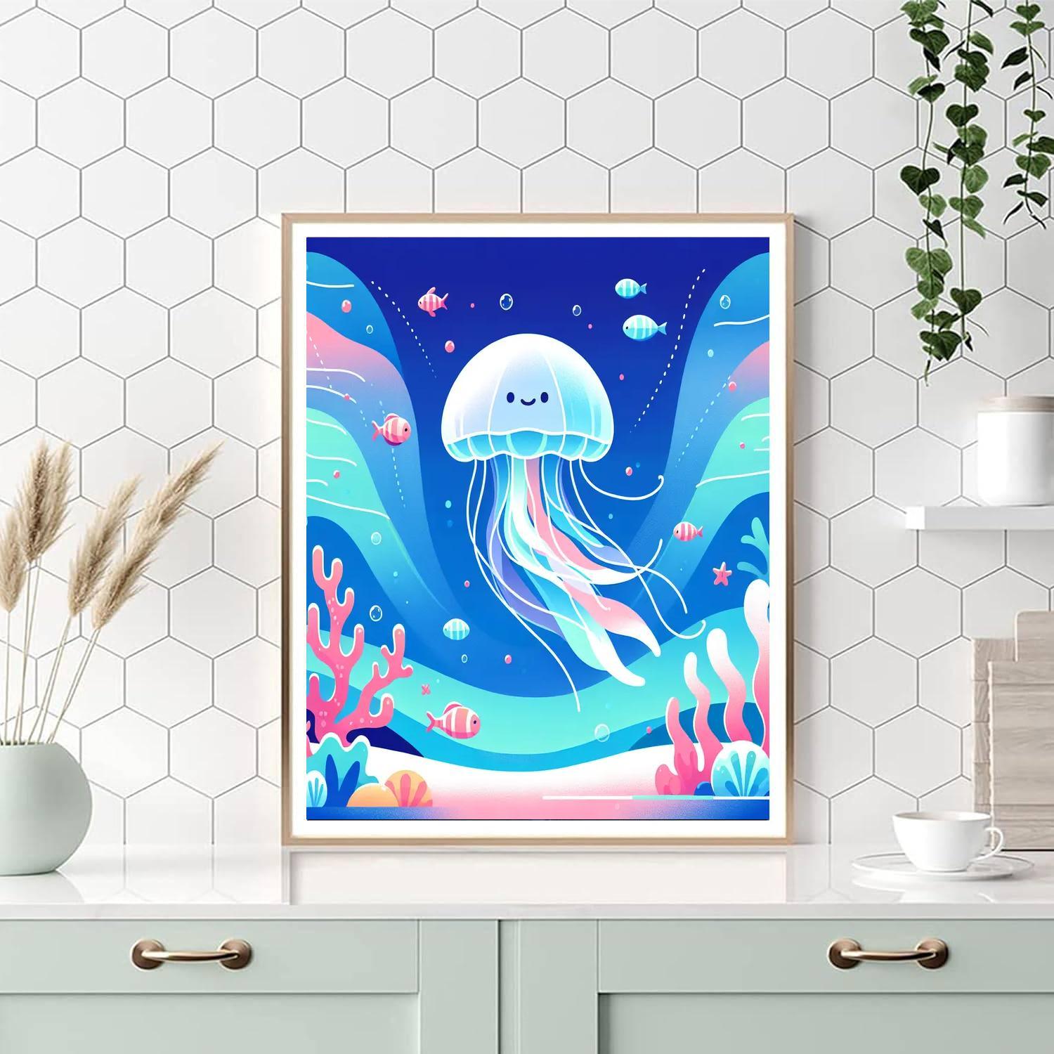 Joyful Jellyfish's Undersea Adventure Paint By Number