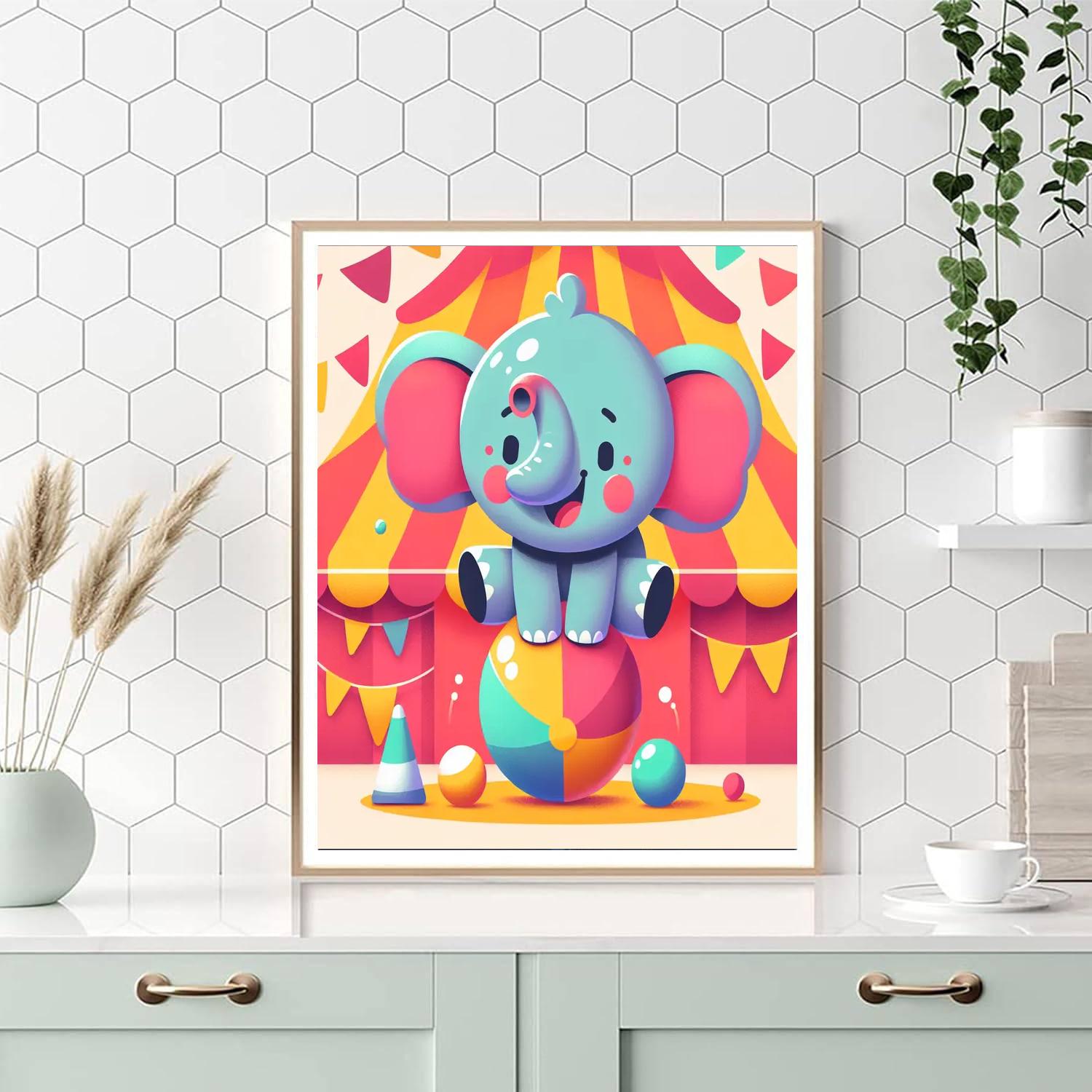 Circus Fun With Animals Paint By Numbers Kits