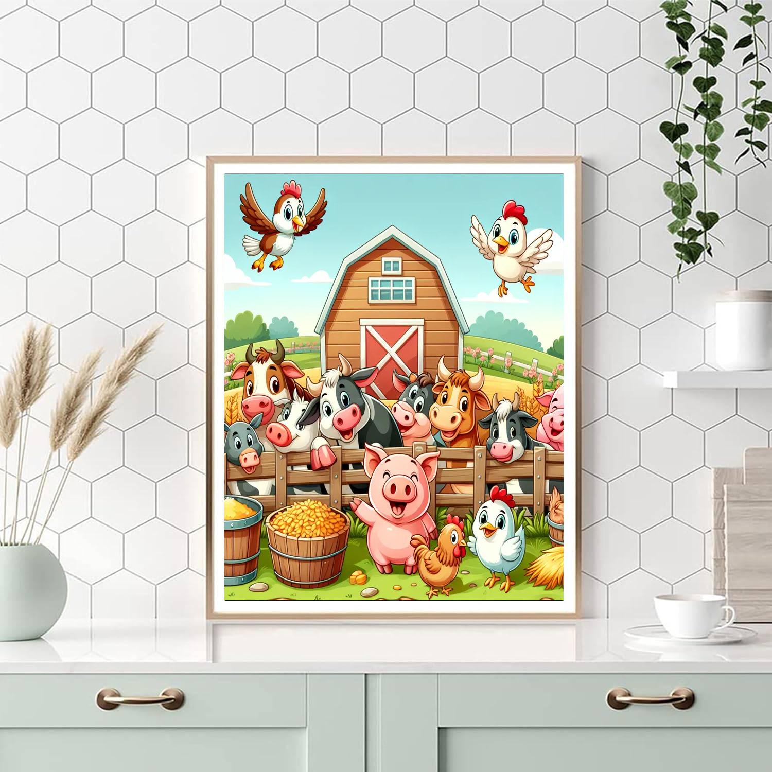 Giddy Farmyard Fun Paint By Color
