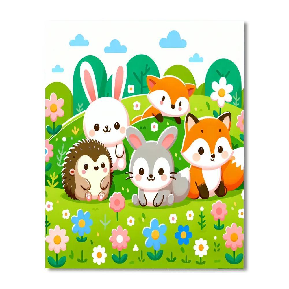 Cute Critter Crew Paint By Color