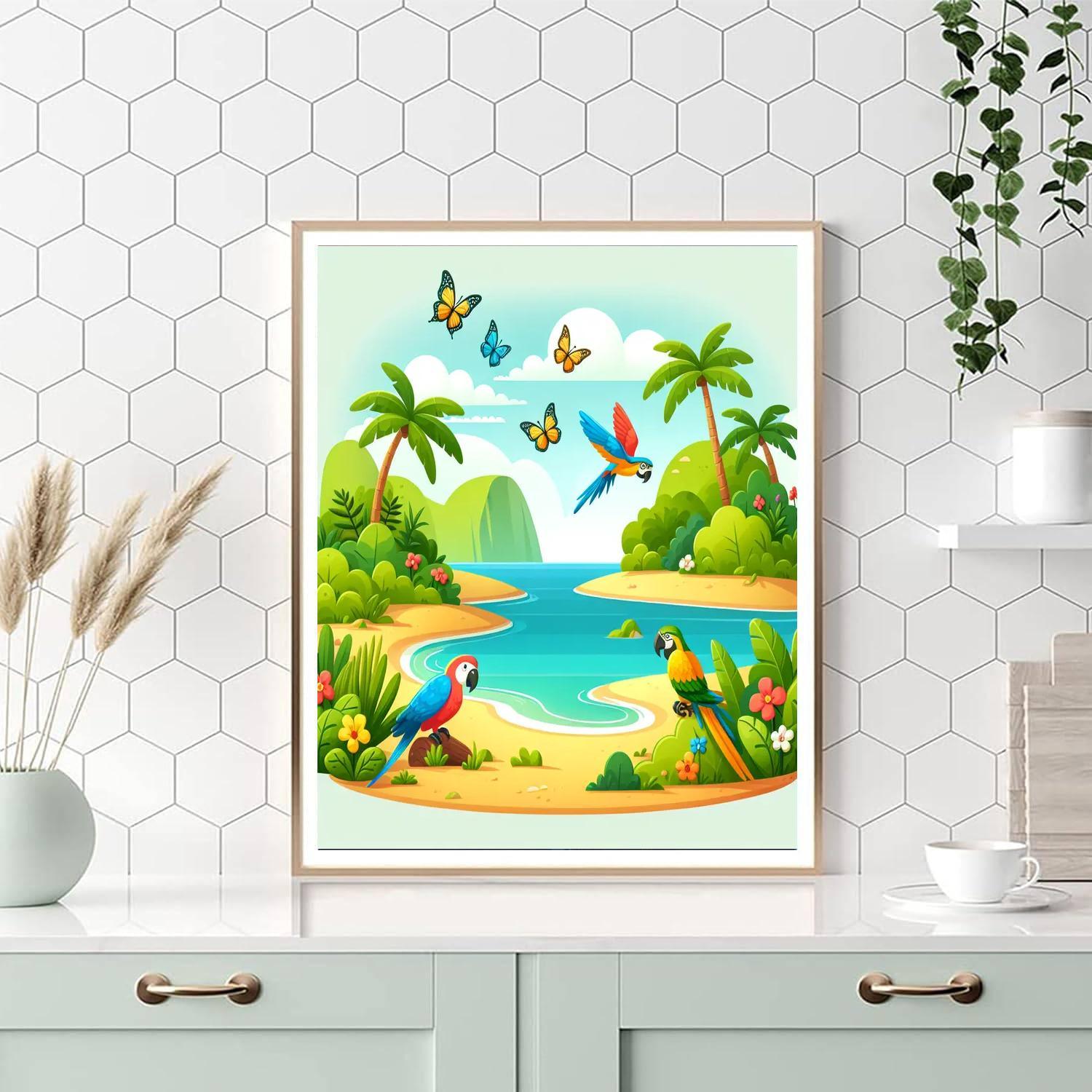 Imaginative Island Getaway Paint By Number