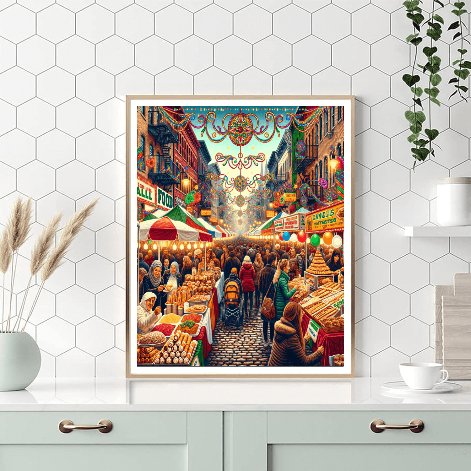 Feast Of San Gennaro - New York, Usa Number Painting