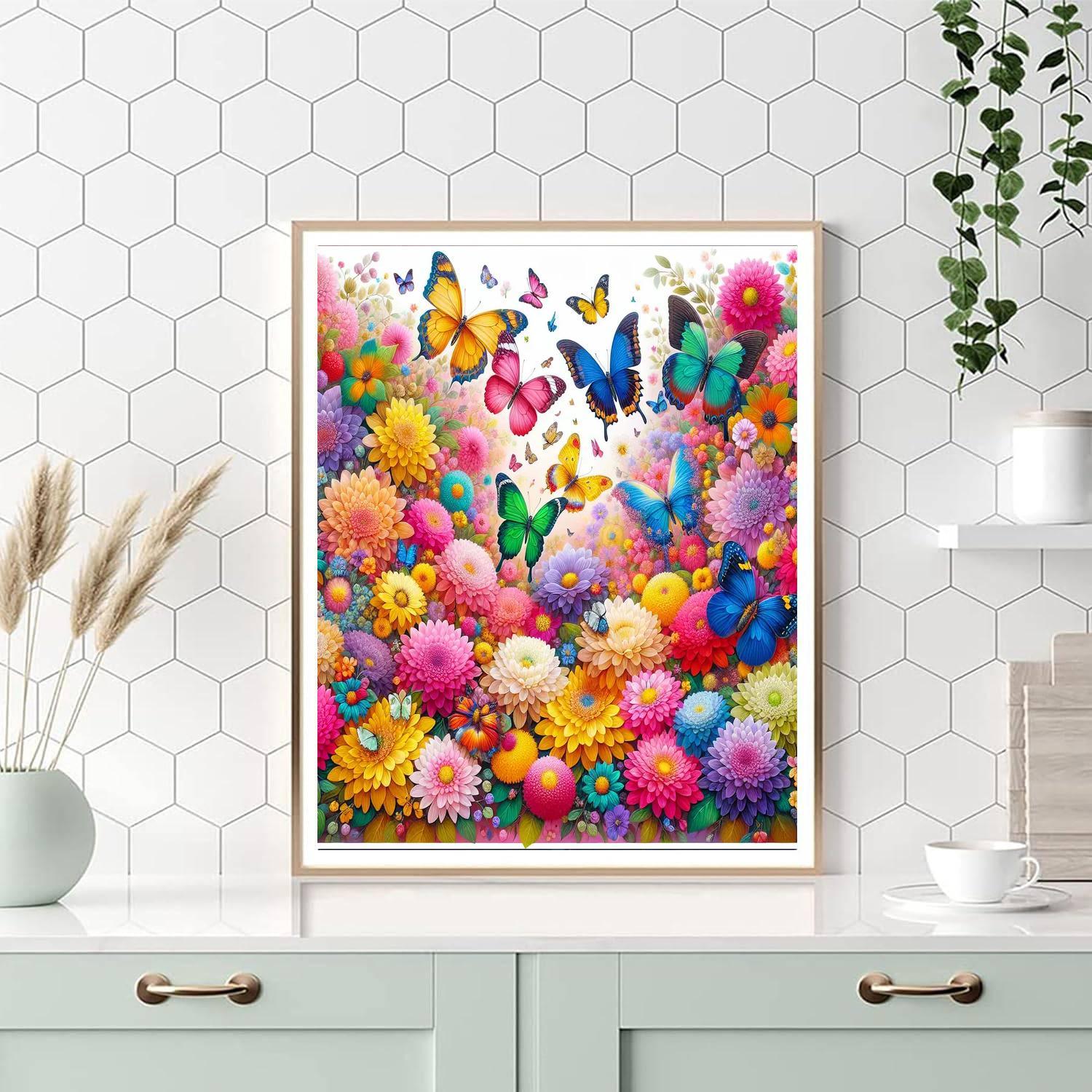 Radiant Butterfly Bliss Painting Number Kit