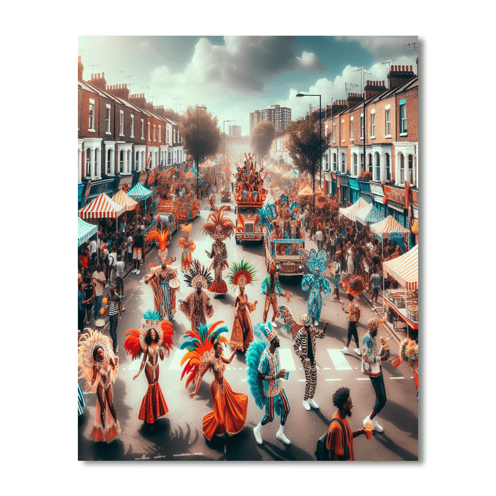 Carnival Of Notting Hill - London, England Painting Number Kit