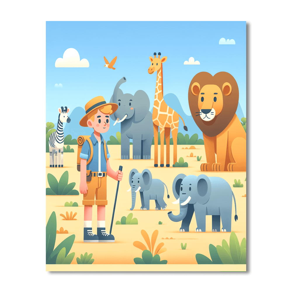 Safari Wildlife Discovery Paint By Number