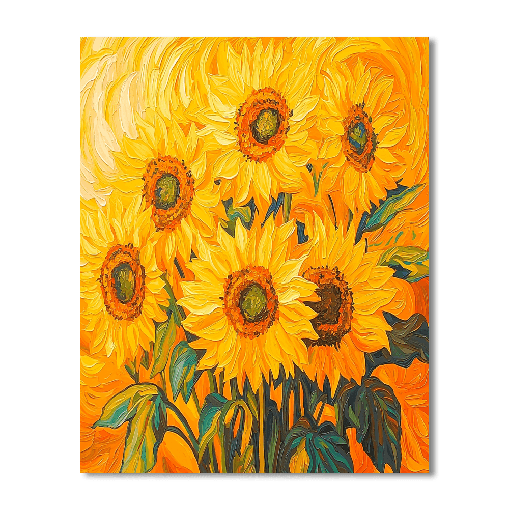 Vincent Van Gogh Inspired Eternal Sunshine  DIY Paint By Numbers