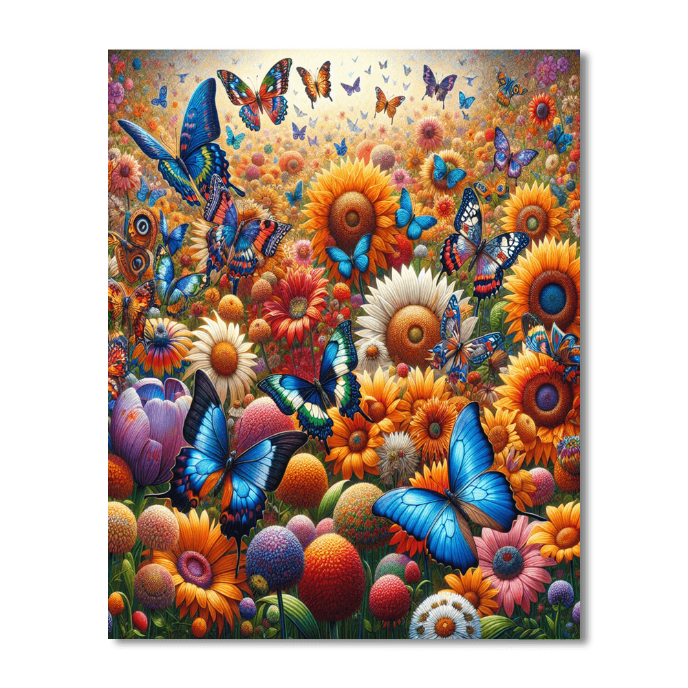 Vibrant Garden Ballet Painting By Numbers Kit