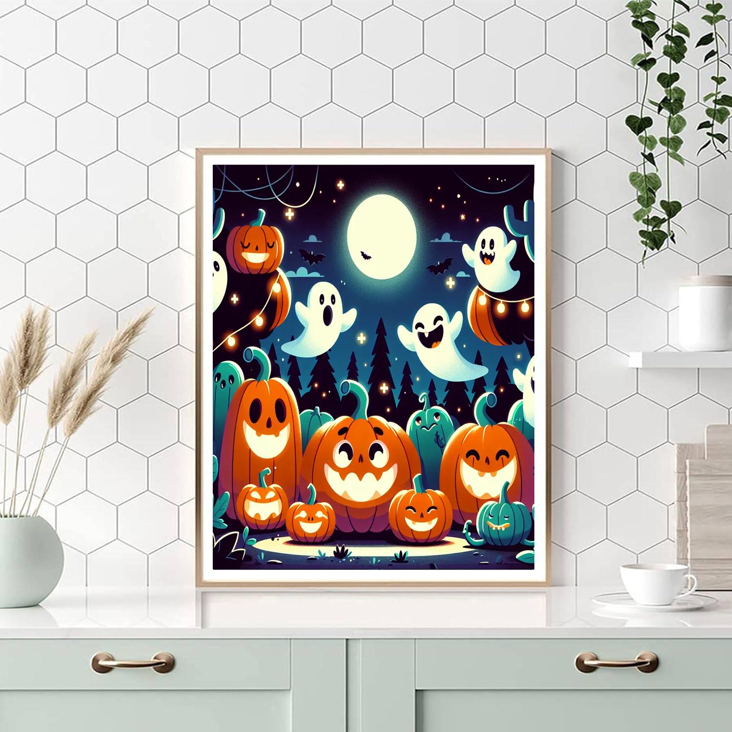 Happy Halloween Creations Paint By Numbers Art