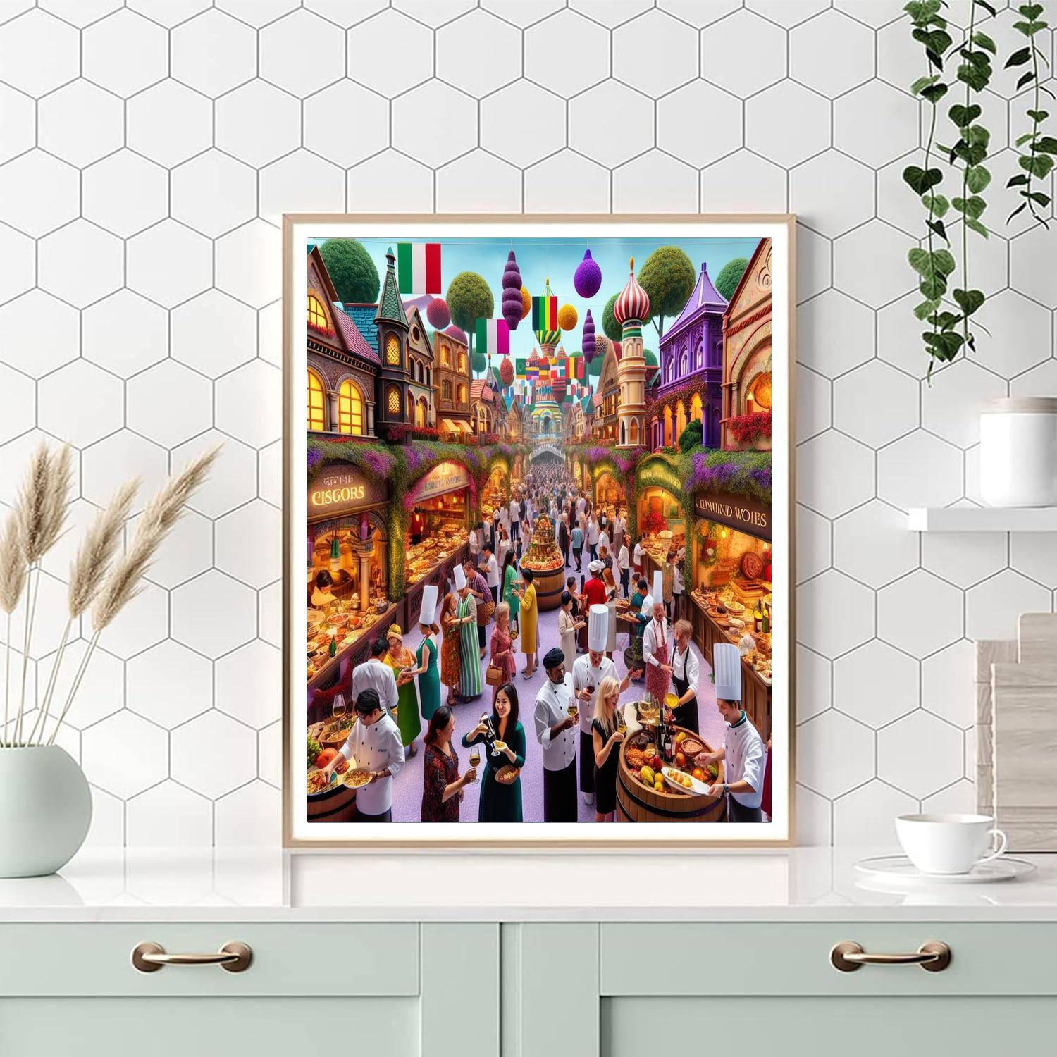 Epcot International Food And Wine Festival - Usa Paint By Numbers Art