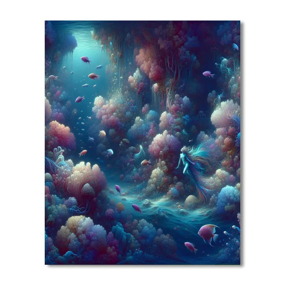Underwater Mystical Paradise Paint By Number
