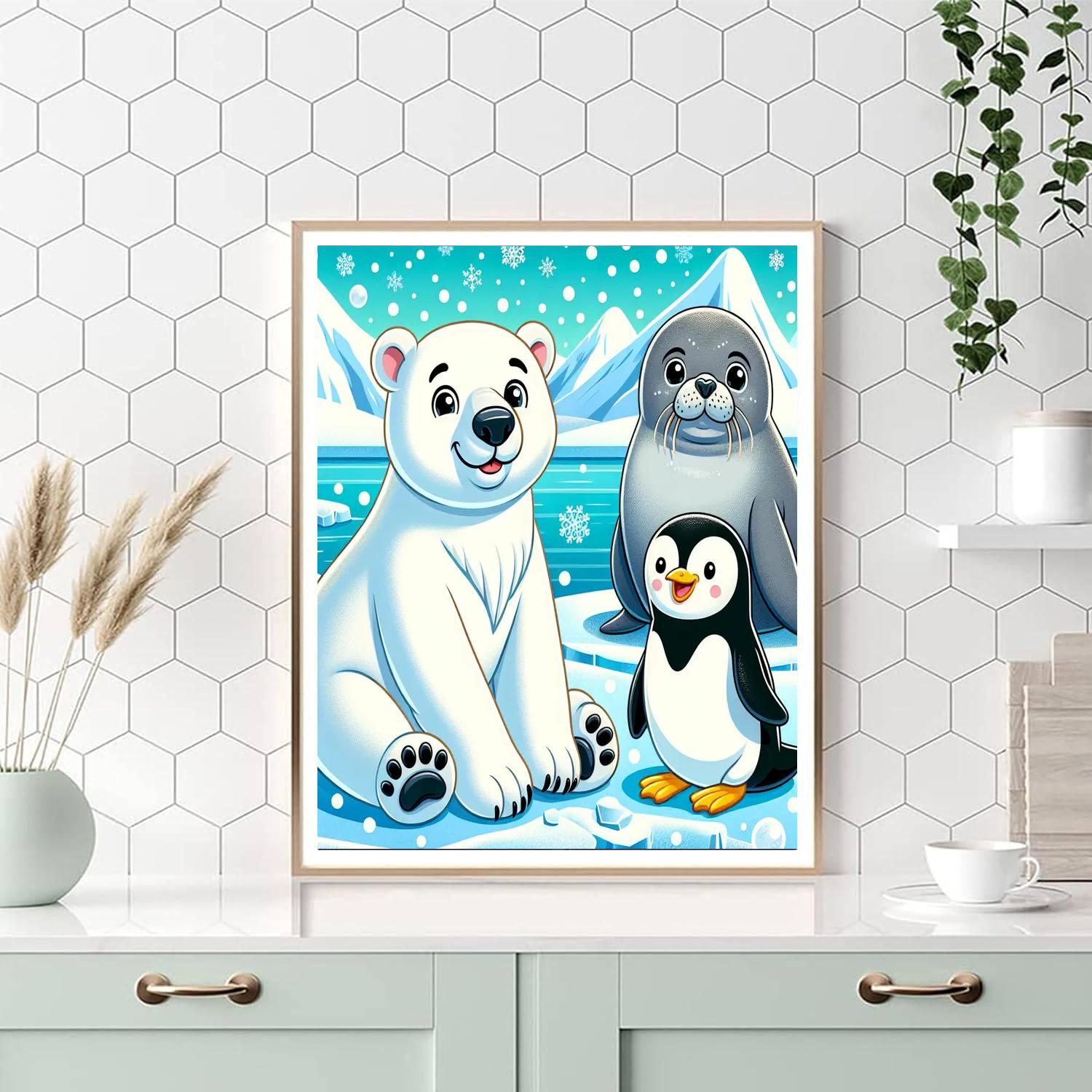 Amazing Arctic Adventure Number Painting