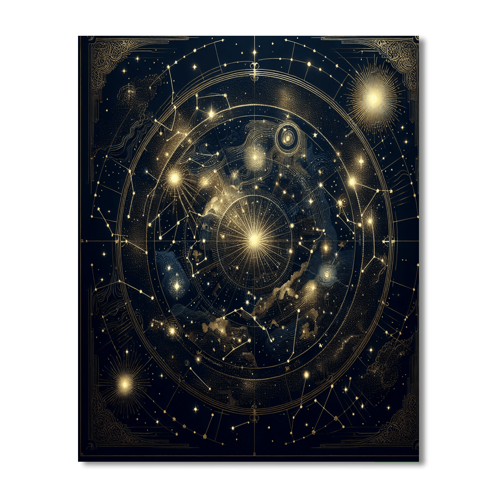 Celestial Star Map Painting By Numbers Kit