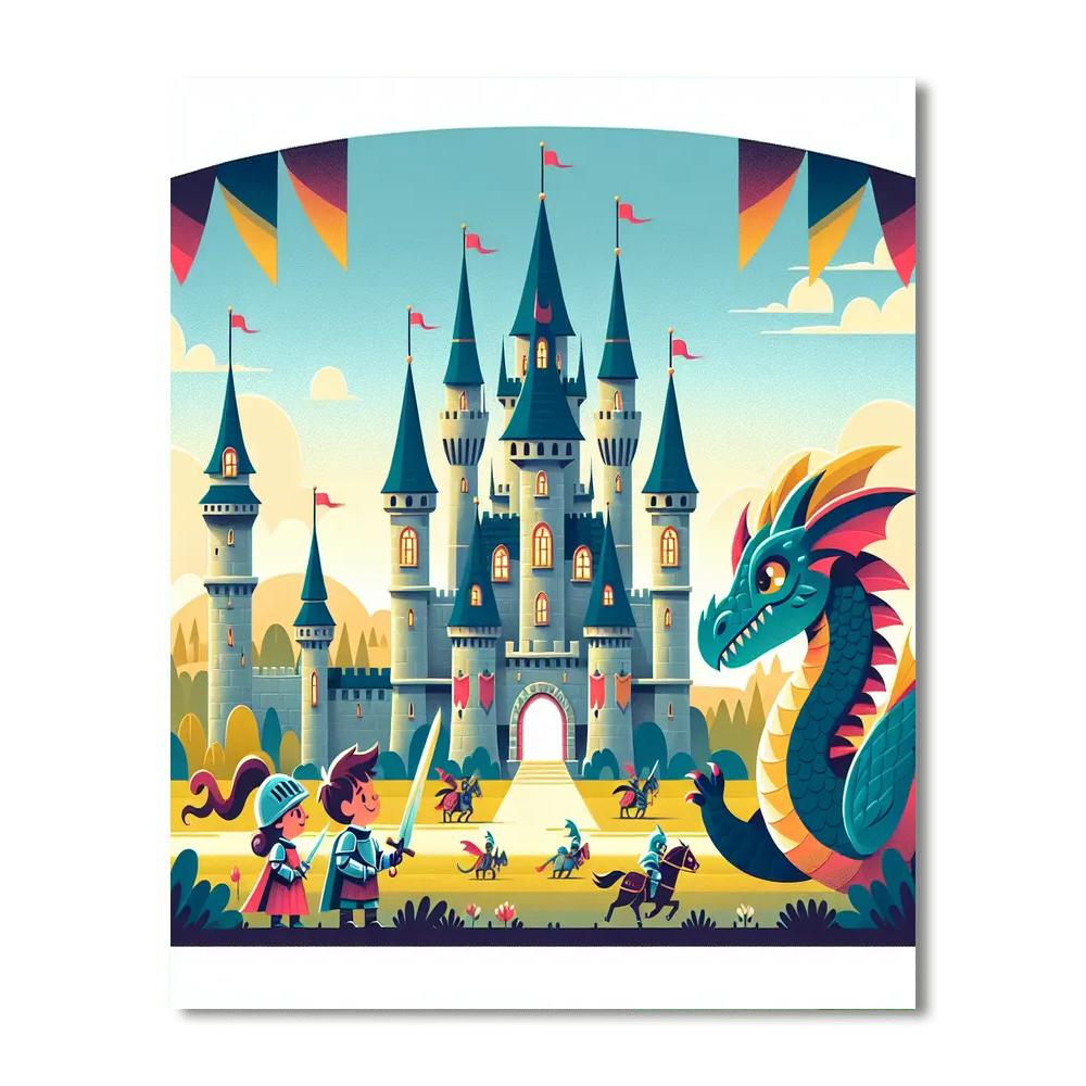 Dragon Castle Conquest Number Painting