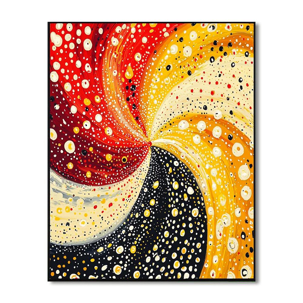 Yayoi Kusama Inspired Kaleidoscope Of Imagination  DIY Paint By Numbers