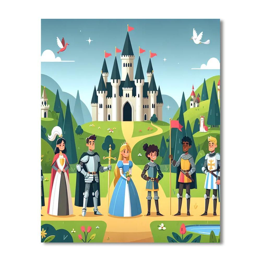 Royal Adventure In The Kingdom Paint By Numbers Art