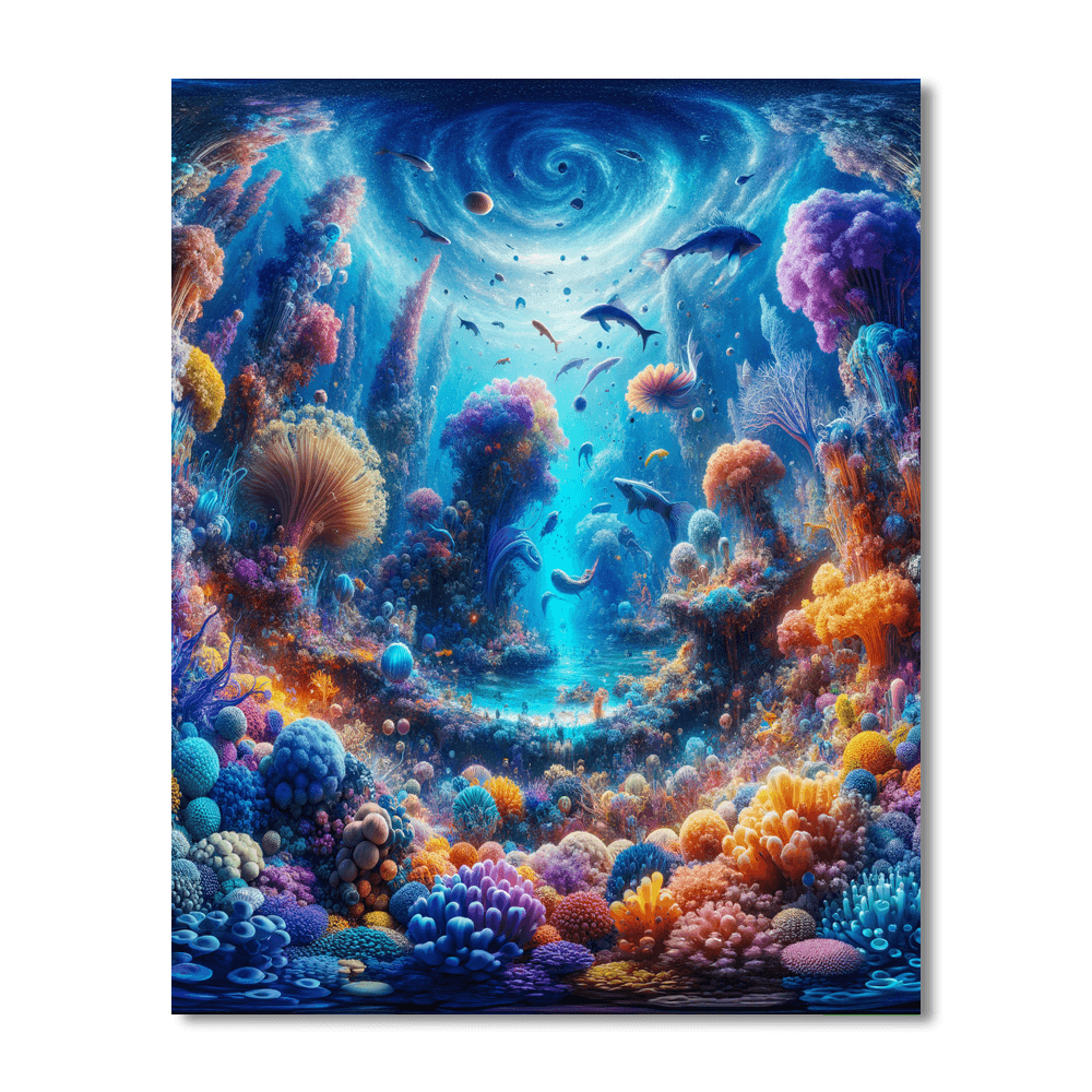 Fantasy Underwater Kingdom Paint By Color